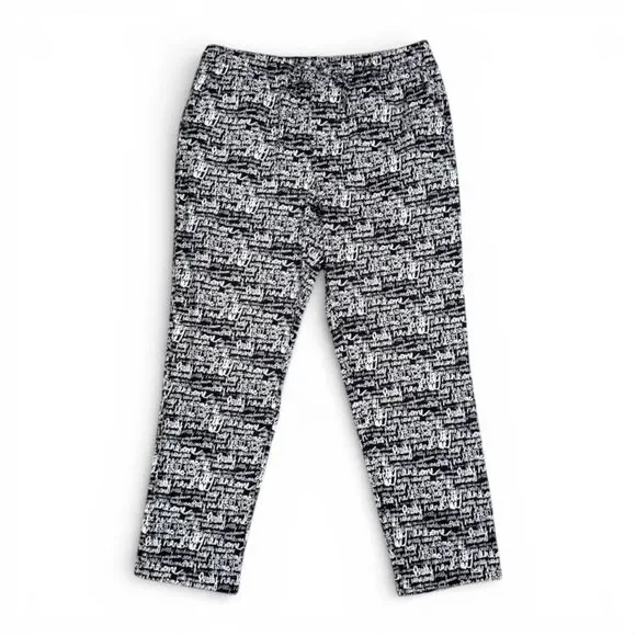 WILDFANG "Essential" Drawstring Black And White Graphic Pants, NWT! Size XL - Picture 3 of 8